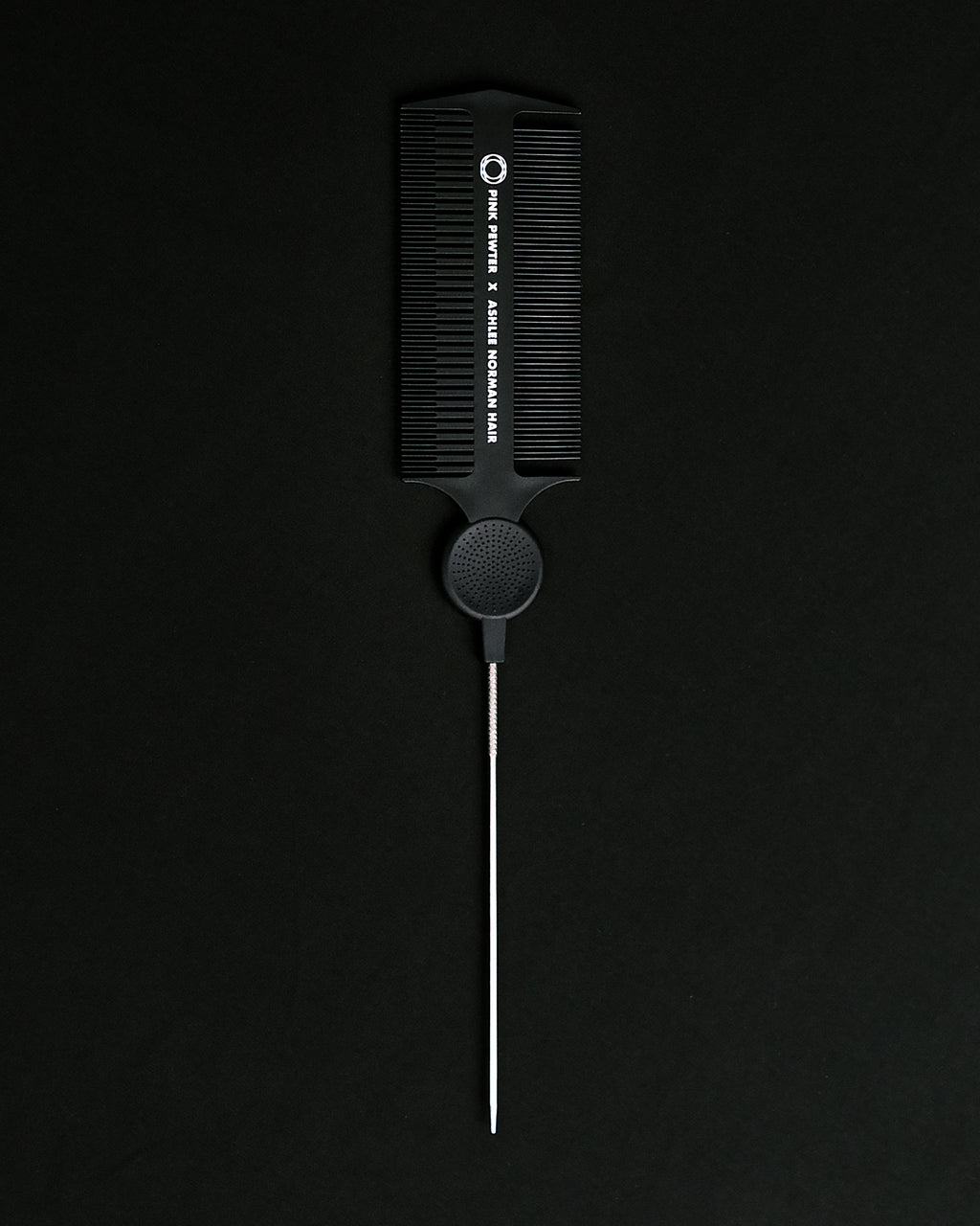 Triple Threat Carbon Fibre Tease, Weave and Lock Styling Comb (Black 11")