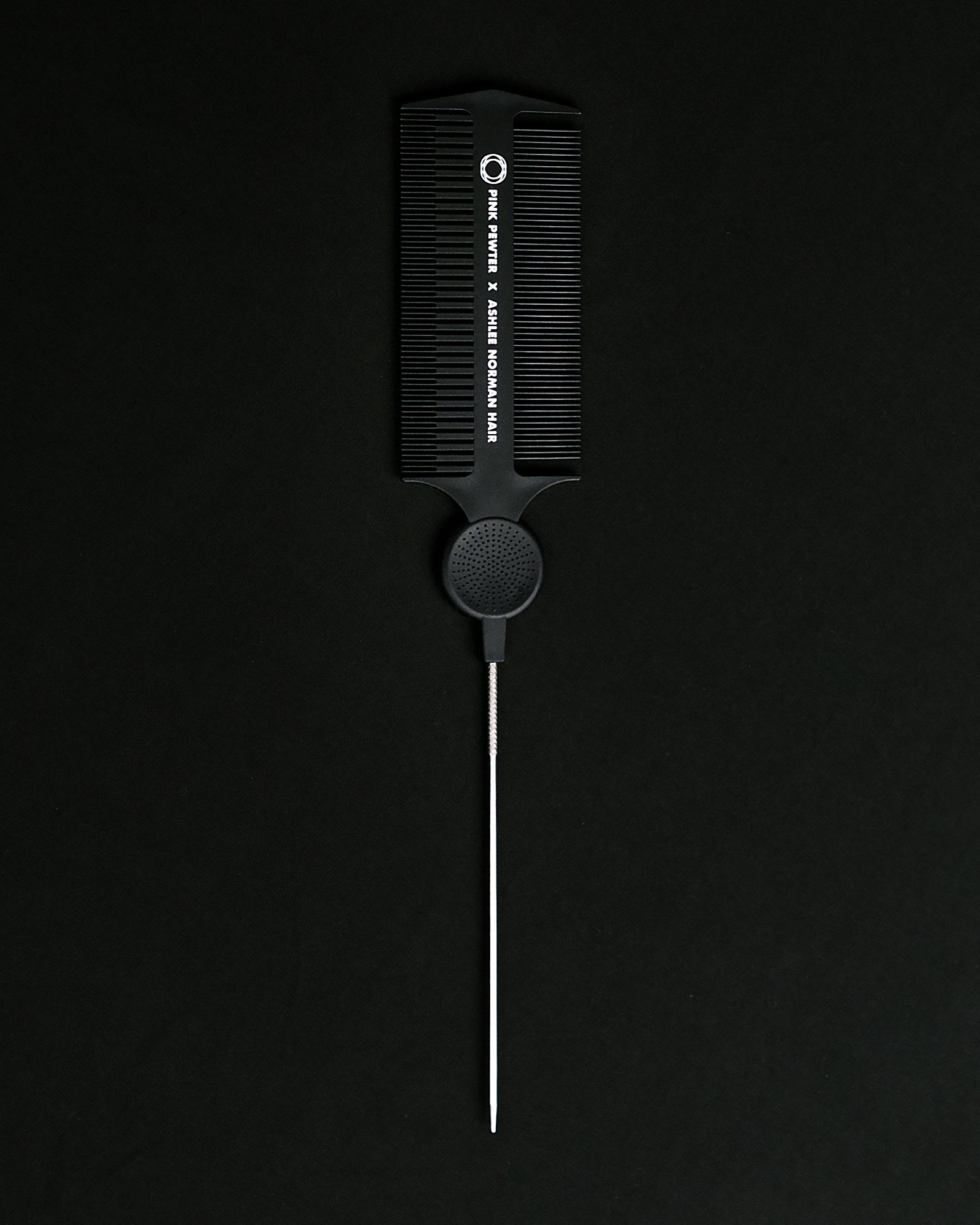 Triple Threat Carbon Fibre Tease, Weave and Lock Styling Comb (Black 11")